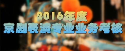 啊啊啊啊逼疼不要国家京剧院2016年度京剧表演专业业务考...